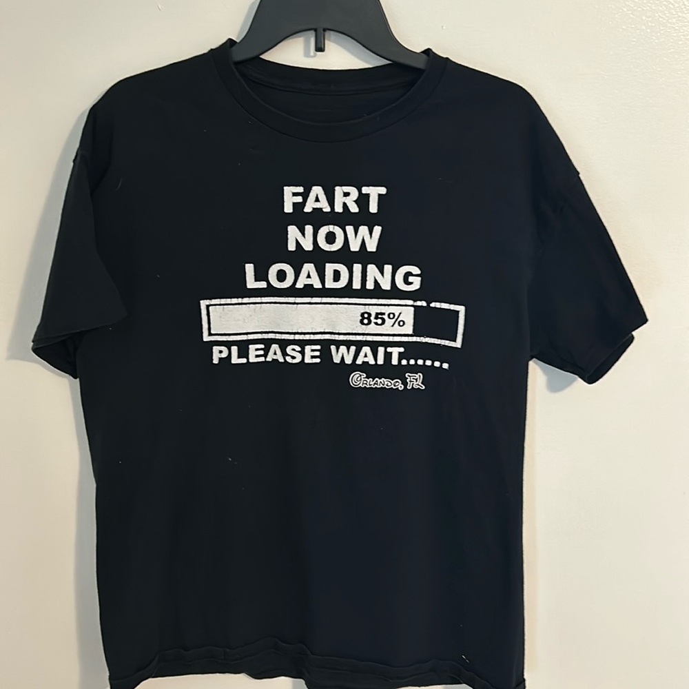 Funny Fart Loading T-shirt. Orlando Florida. SIZE Medium